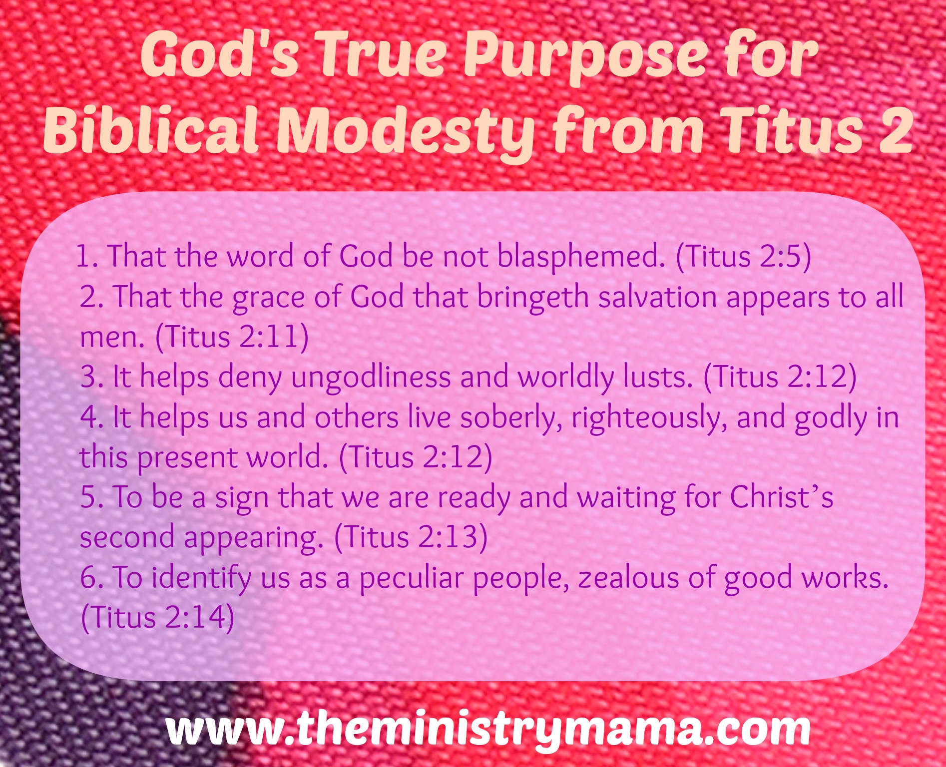 Biblical modesty